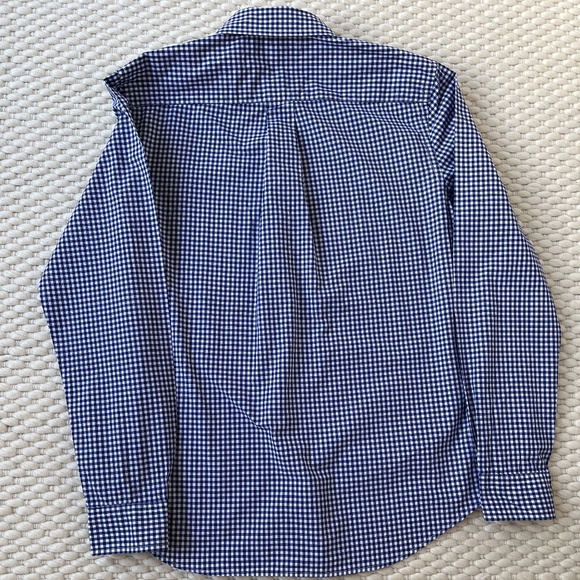 Polo Ralph Lauren Boys Long Sleeve Button Down Down Gingham Shirt XL 18-20 Dress - Picture 4 of 7